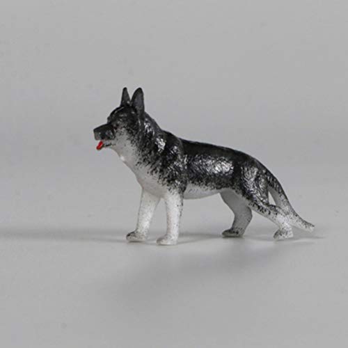 NUOBESTY 12 peças de estatuetas de cachorrinho de plástico realistas, miniaturas, brinquedos infanti
