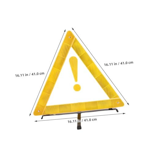 Triángulo de seguridad reflectante para auto 41 cm miniatura 2