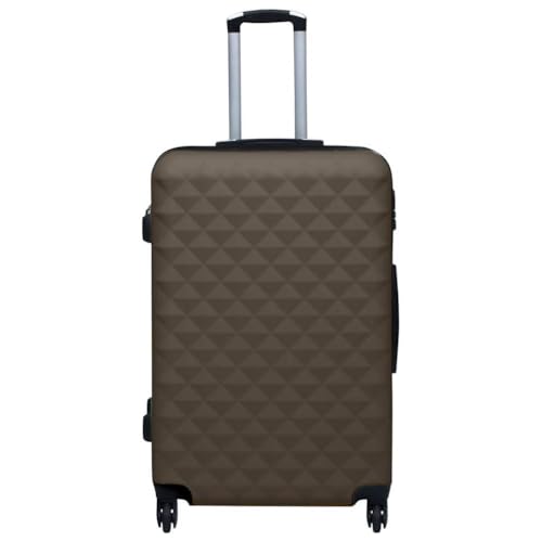 Elegant 3-Piece Hardcase Trolley Set for Travel, Lightweight and Durable, Any Journey, Brown2