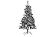 ARBOL PE METAL 1X1X150 150LED NEVADO