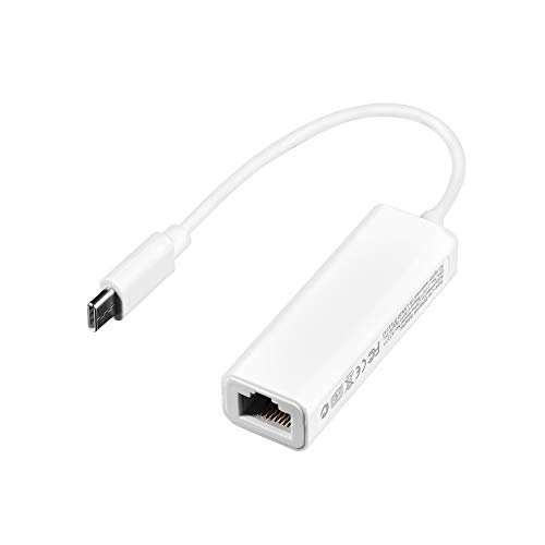 Type-C to RJ45 Adapter,USB 3.1 Type-C to RJ45 100Mbps Ethernet LAN Network Adapter Converter for MacBook USB-C Laptop,Compatible with Window XP/7/8, Mac OS