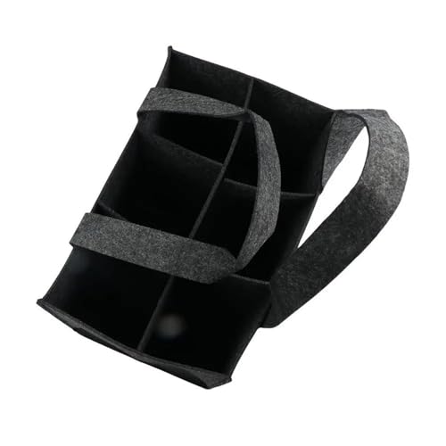 Bolsa para vino de fieltro anticolisión, soporte protector para 6 botellas 5