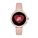 Kate Spade New York Women's Gen 4 Scallop 2 HR Heart Rate Leather Touchscreen Smart Watch, Color: Rose Gold, Blush (Model: KST2009)