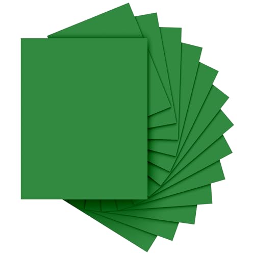 Dark Green Cardstock Paper 8.5 x 11 40 Sheets Cardstock Printer Paper 8.5x11 Green Card Stock Paper 8.5 x 11 200 GSM Dark Green Construction Paper for DIY Cards Greeting Cards Party Decorations