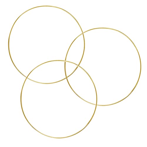 Cabilock Craft Dreamcatcher Wind Chime Metal Hoop Decor Ring Wreaths Hoop for Boys and Girls' Bedroom Dec