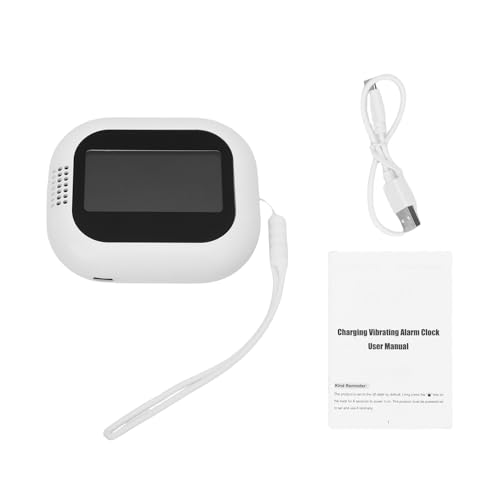 Greensen Vibrating Alarm Clock for Heavy Sleepers, 1800mAh Battery, Dual
