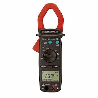 AEMC 514 Clamp-On Meter, 0.05 to 1000 Arms