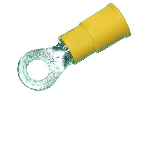 3M Ring Terminal Vinyl Insulated #8 Yellow 10-12 Gauge - 75PK