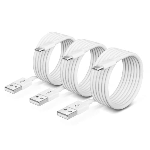 STQYKJ 3 Pack USB-A to USB-C Car Carplay Cable for iPhone 17, 17 Air, 17 Pro, 17Pro Max, iPhone 16, 16 Plus, 16 Pro, 16 Pro Max, 16E, 15, 15 Plus, 15Pro, 15 Pro Max, iPad 10th, iPad Pro 12.9