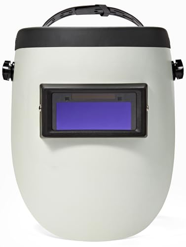 ICONIC WELD Auto Darkening Welding Helmet - Lightweight Shade #3/11 with Bag (White)