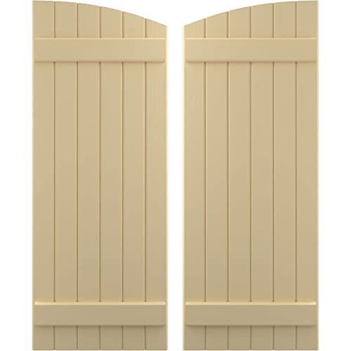 21"W x 81"H Americraft Six Board (2 Batten) Exterior Real