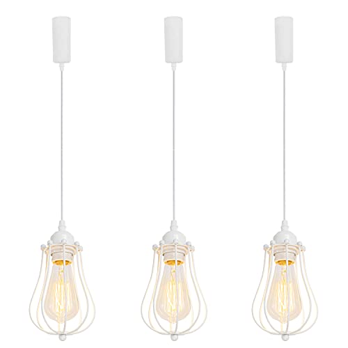 KIVEN 3�Z�b�g ���g���y���_���g���C�g �_�N�g���[���� �������߉� �R�[�h���[�J�b�v�t�� �C���e���A�Ɩ� �k�� �y���_���g�����v ������� �C���e���A�p �Ɩ���� �݂艺�� ���C�g E26 �L�b�`�� LED �d�C �_�N�g���[�����C�g TB2674