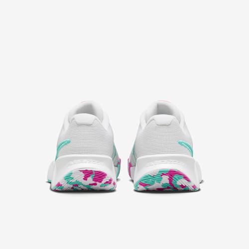 Image of Nike Zoom Challenge Women's Pickleball Shoes (FQ4155-101, White /Alchemy Pink /Retro) Size 10