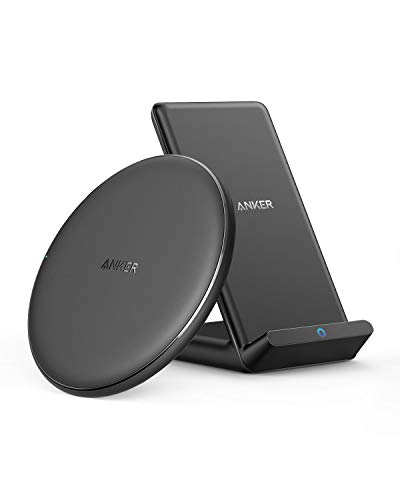 【2個セット】Anker PowerWave 10 Pad & Stand(改善版) ワイヤレス充電器 Qi認証 iPhone 12 / 12 Pro Galaxy各種対応 最大10W出力 (ブラック)