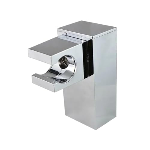 Soporte de ducha mano ajustable que evita caídas rotando 360 en tu baño cuadrado de pared