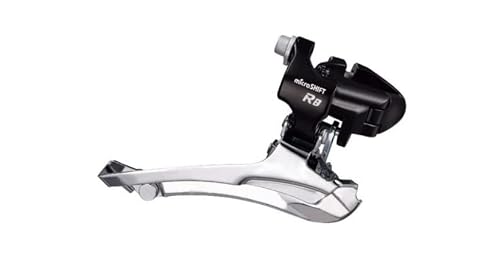 Microshift | R8 Front Derailleur | 7/8-Speed Double | 52T Max | 31.8/34.9 Bandclamp | Shimano Compatible #TOP1