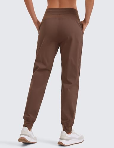 Image of CRZ YOGA Ease Line Joggers 26 inch /28.5 inch /30.5 inch | Casual, Lightweight, Ruched Design, Pockets, for Women