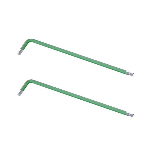 FOCMKEAS 2pcs 3/32 Ball End Hex Key Allen Wrench Green
