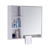 ★ 【Speicher Funktion】 Wenn Sie zu viele Dinge in Ihrem Badezimmer haben, und Sie nicht wissen, wo sie zu setzen, müssen Sie einen Spiegelschrank kaufen, um sie zu organisieren.Es können Sie speichern Ihre Kosmetik helfen.Sie Ihr Zimmer mehr ordentlich.