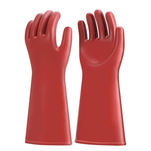 Gants Electricien Isolant, 10kv Classe 00 Gant Isolant Electricien en Caoutchouc ImperméAbles, Gants De Travail éLectriques Gant De Protection SéCurité...