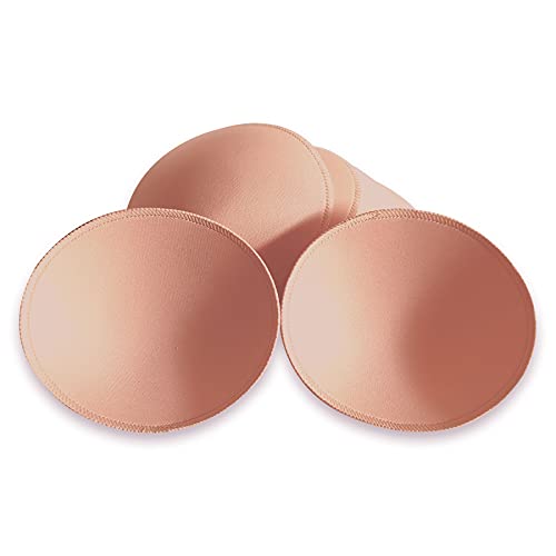 Image of WMugthome 3 Pair oval Sewn Bra Pads Inserts For Women
