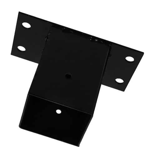 NULYLU Heavy Duty Metal Post Base for Deck and Mailbox Support Easy Installation Construction Suitable for Fencing and Railing Applications