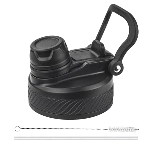 OWS grownups Lid for Hydro Flask Compatibility Most Sports 2-in-1 Water Bottle Accessory (12/16/18/22/32/40/64oz)