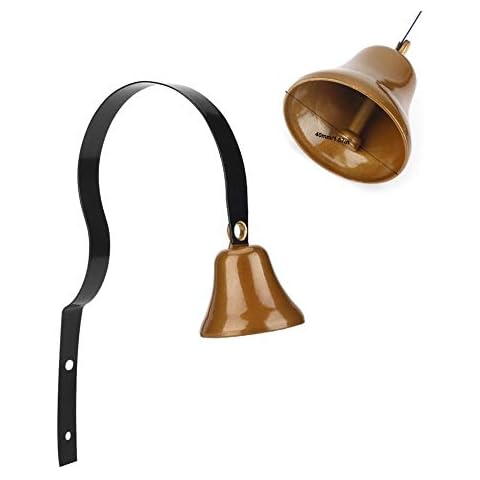 Acogedor Shop Doorbell, Traditional Antique Doorbell, Wall Mounted Brass Shopkeeper's Bell, Dog Training Bell Home Decoration Door Bell Cover