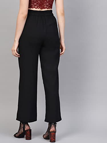 Image of Sassafras Women Flared Buckle Belted Pant