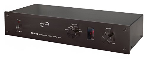 Preamplificatore valvolare con sezione phono e vetro anteriore con valvole illuminate