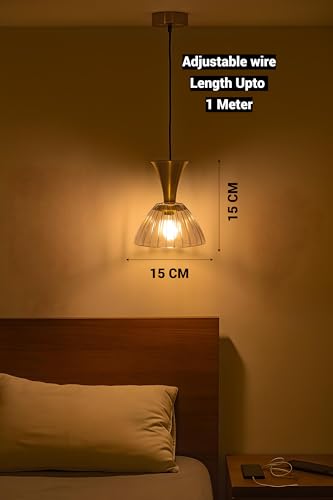 Image of FILLISKA Luxurious Hanging /Pendant Light. Warmwhite Light (Acrylic & Gold Finish-551)