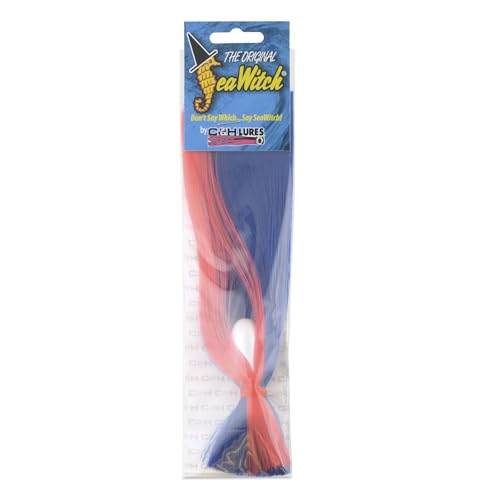 C&H Lures Sea Witch Saltwater - Fishing Lure Nylon Skirt Blue/Pink 4 oz