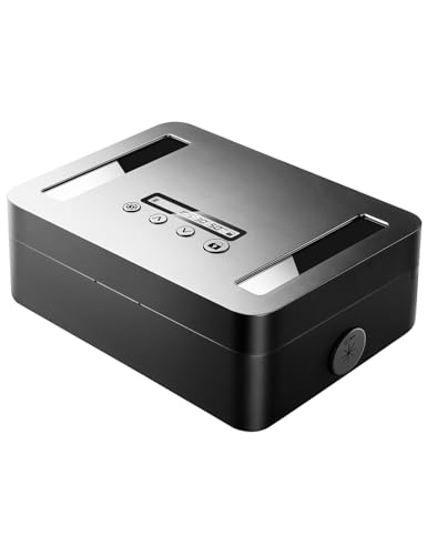 Image of Vaydeer Metal Time Lock Box, Phone Locked box with Timer, Locking Safe Storage, Self-Control Locker with USB C Charge, Child Lock, Smart Timed Release Jail for Phone /iPad Mini /Remote /Medicine /Snack