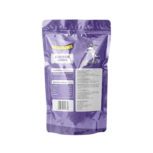 Image of Scrummy Chicken Jerky Dog Treats, 70g (Pack of 3) Soft & Tasty Training Snacks | High Protein, Easy to Digest, Healthy Rewards for Puppies & Adult Dogs