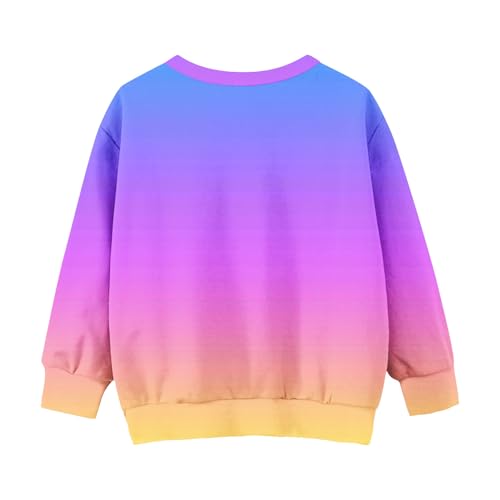 Girls Sweatshirts Crewneck Long Sleeve Pullover Top Kids Lightweight Casual Winter Warm Sweatshirt With Pocket3