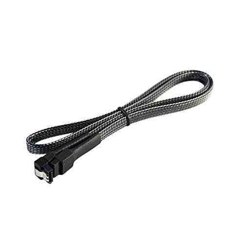 Cable de datos SATA 3.0 de 45 cm con conector 180° a 90°