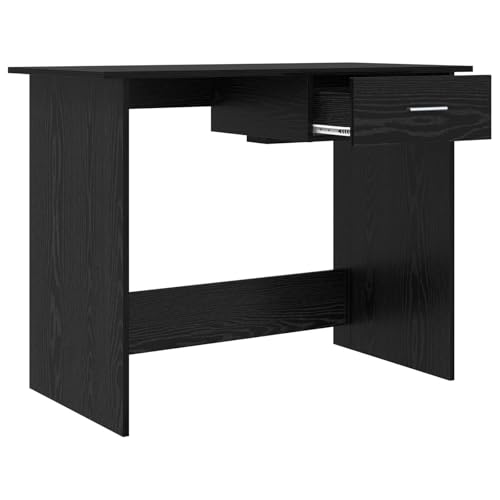 Bureau d'ordinateur moderne 100x50 table de travail compacte en bois - 6