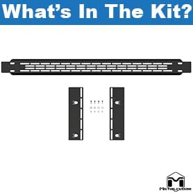 Overhead Accessory Rail for JL Wrangler & JT Gladiator (2018-23), Provides Accessory Mounting Locations, Adjustable Rail, Quick and Easy Installation; Black Textured Powder Coat Finish, Made in USA