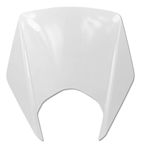 Plaque phare blanche type origine plastique injecté haute résistance Derbi 50 Senda