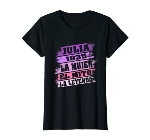 Mujer 87 Cumpleaños Nombre Julia Regalo Años Divertido Camiseta