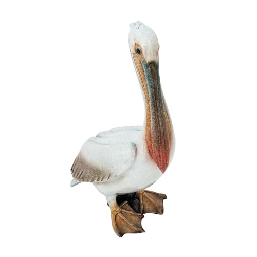 Figura decorativa de pelícano blanco de 13 pulgadas miniatura 3