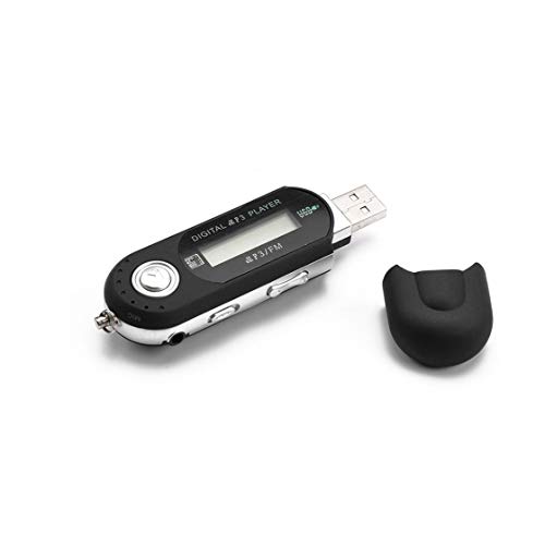 Gwendoll Fonction de Radio FM avec Lecteur de Musique MP3 Mini USB avec Fente pour Carte TF Lecteur de clé USB avec écouteurs