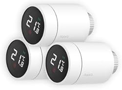 Aqara Smartes Heizkörperthermostat E1 3er Pack, Benötigt Aqara Zigbee 3.0 Hub, Sprachsteuerung, Geofencing-Unt