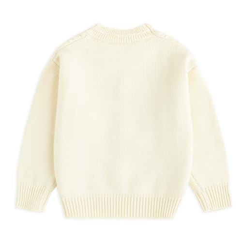 Simplee kids Baby Girl Knit Sweater Round Neck Long Sleeve Toddler Pullover Sweatshirt Fall Winter Clothes 2T-6T2