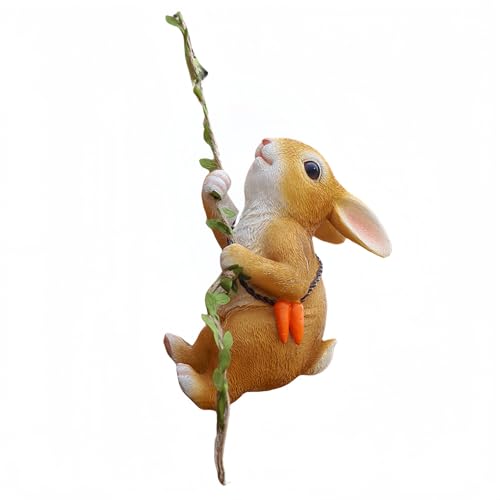 ガーデンオブジェ 動物置物 | 樹脂製 ガーデニング雑貨 | 北欧風 インテリア・庭・玄関装飾 | リビング/寝室/デスク デコレーション | 誕生日/新築祝い/クリスマス ギフト (F,タイプ1)