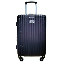 Mala de Viagem de Bordo com rodas 360° Capacidade 10kg (PRETO FENIX, 55X35X25 COM EXTENSOR)