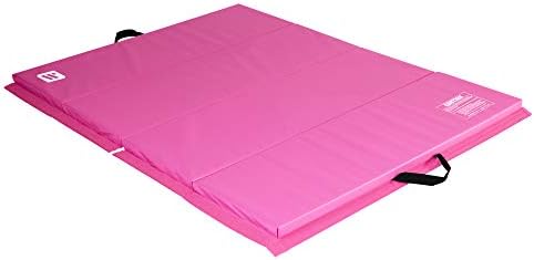 We Sell Mats 4 ft x 6 ft x 2 in Personal Fitness & Exercise Mat, Lightweight and Folds for Carrying, Pink