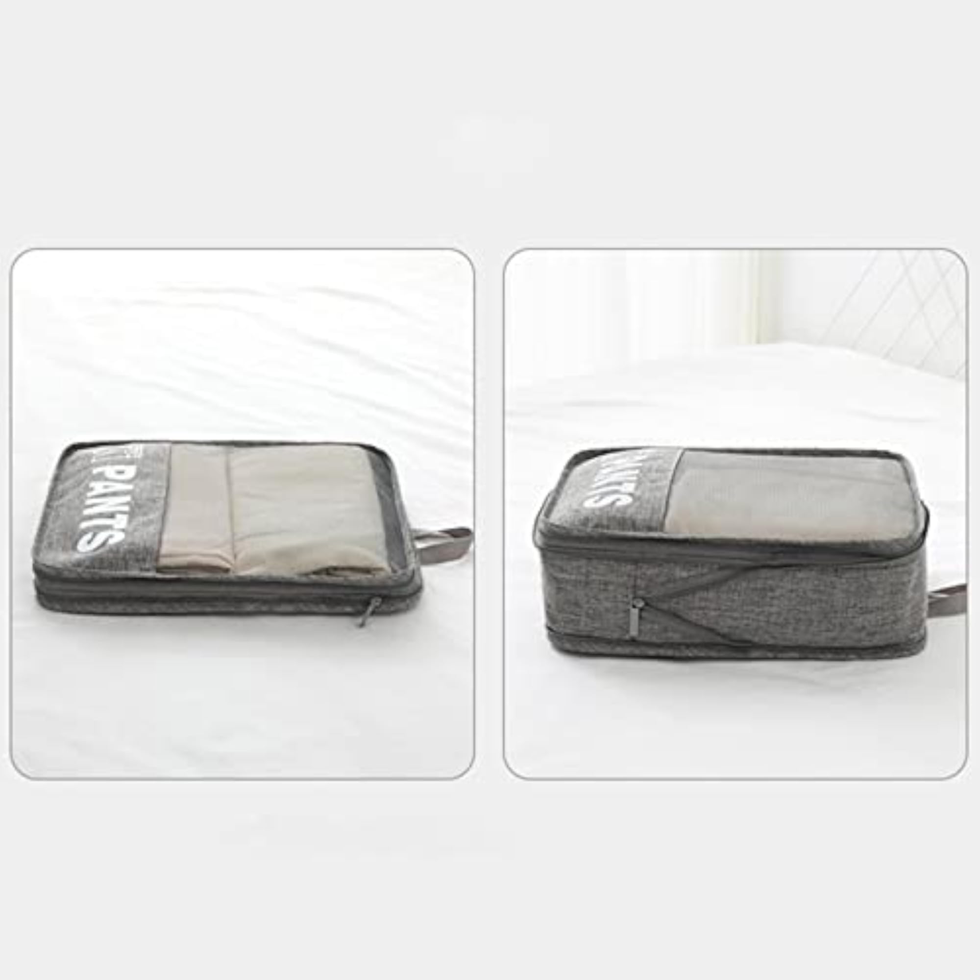 Compression Packing Cubes 3Pcs Set, Expandable Travel Organizer