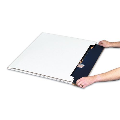 Photo 1 of 20 x 16 x 1/4" White Jumbo Fold-Over Mailers