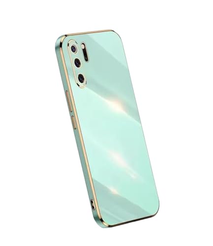 Compatible with Galaxy Note 10 Plus Case Cover Cute Full Camera Lens Protection & Electroplate Shockproof Bumper TPU Protective Phone Cases for Samsung Galaxy Note 10 Plus 5G 6.8'-Light Green